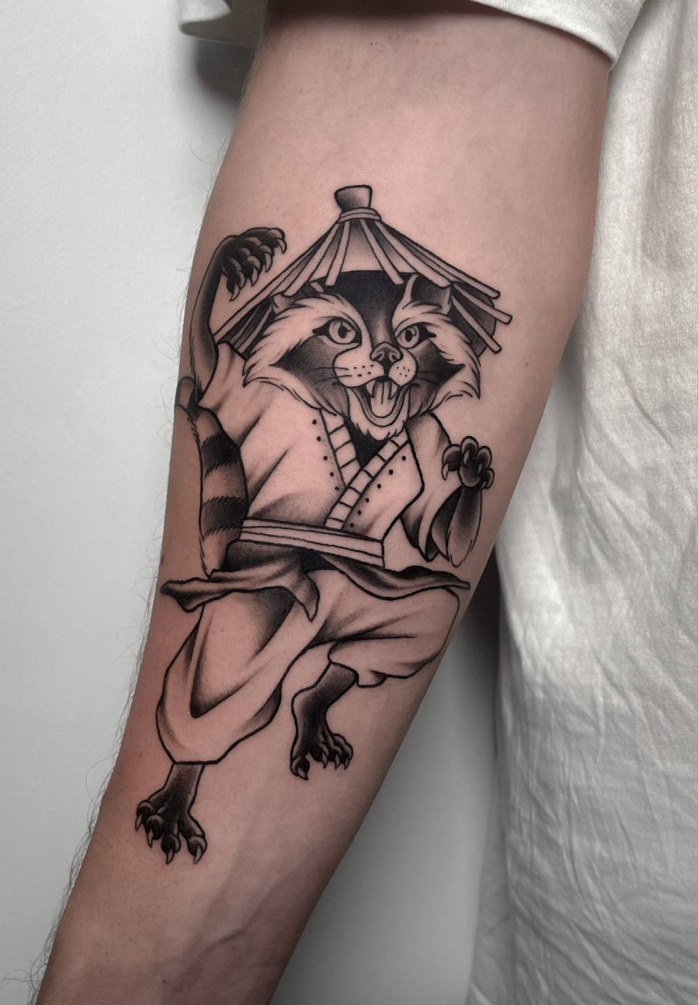 raton laveur tatouage
