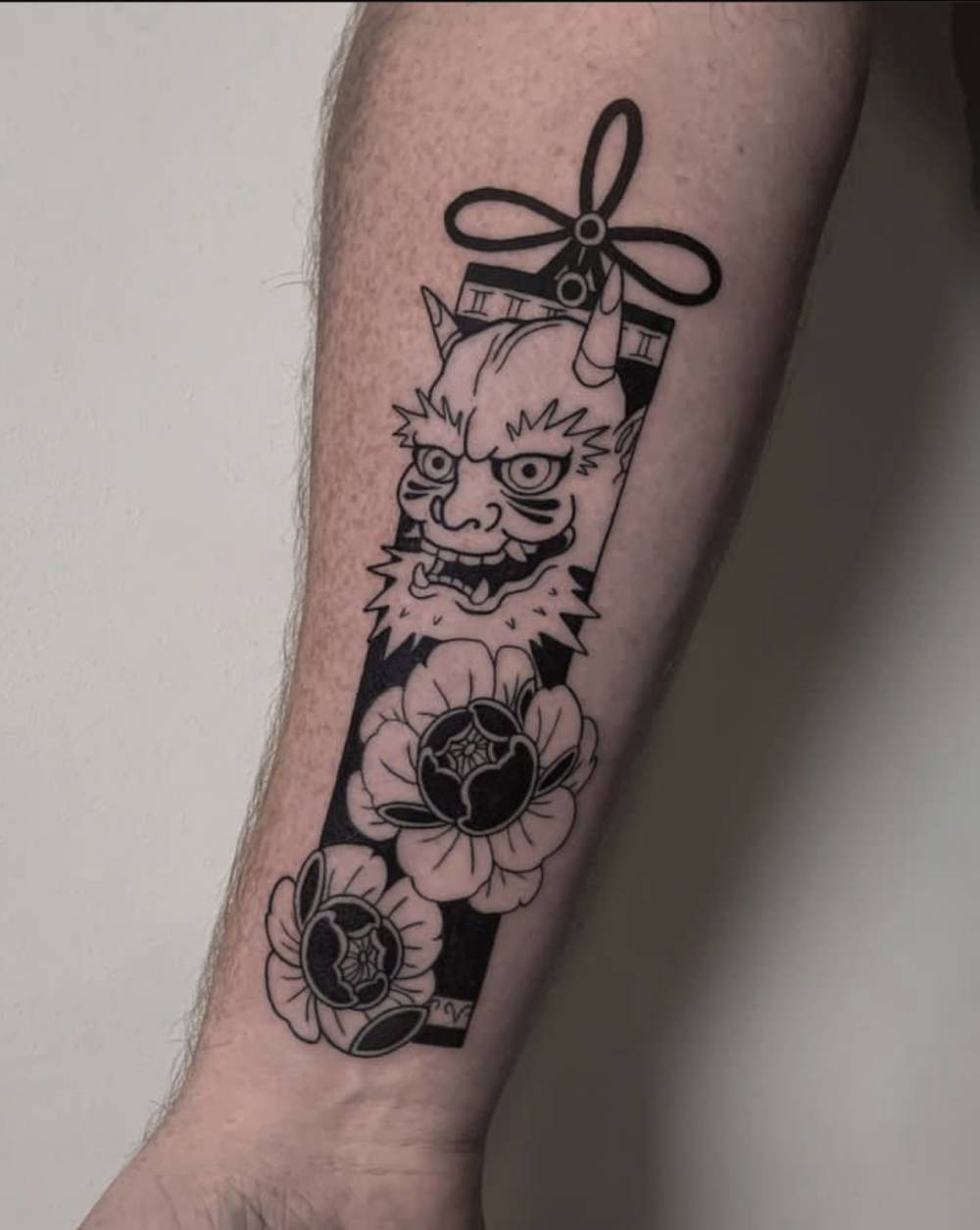 tatouage avec oni