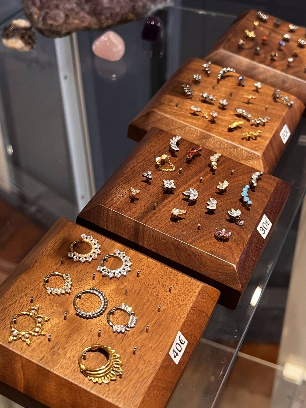 presentoir bijoux piercing