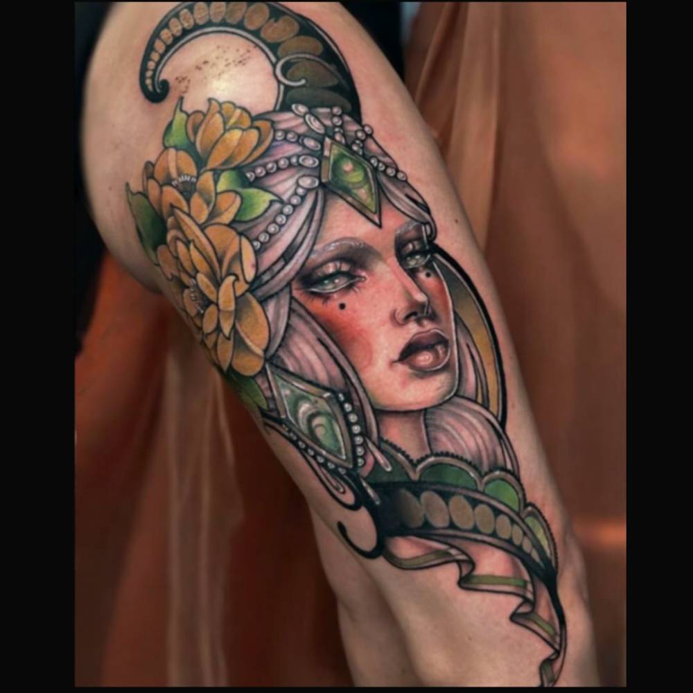tatouage par guest Emeraude jambe